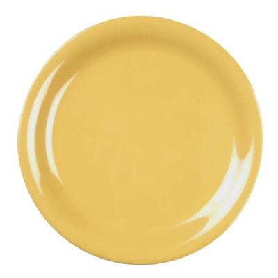 Melamine Narrow Rim Plate Yellow 9Inch/230mm x12