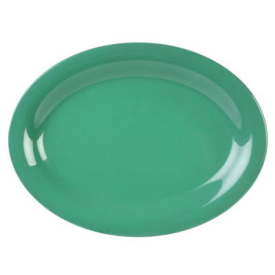 Melamine Platter Green 9.5x7.25"/240x185mm x12
