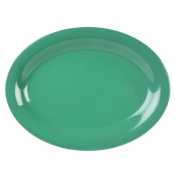 Melamine Platter Green 13.5x10.5"/345x265mm x12