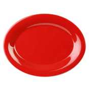 Melamine Platter Red 13.5x10.5Inch/345x265mm x12