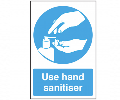 Use Hand Sanitiser Sticker 300x200mm
