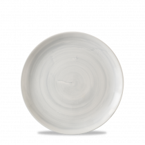 Churchill Super Vit Stonecast Canvas Grey Evolve Coupe Plate 6.5"