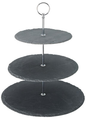 3 Tier Slate Platter 12, 10, 8Inch (30, 25, 20cm)