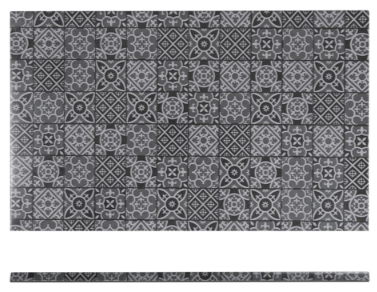 Black Marrakesh Melamine GN 1/1 Slab 53 x 32.5cm