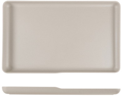 Sand Brown Copenhagen Melamine GN 1/1 Platter 53 x 32.5 x 3.5cm