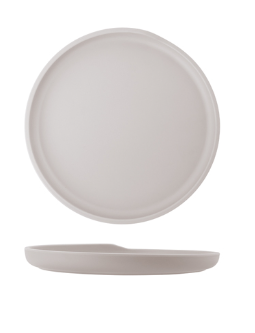 White Copenhagen Round Melamine Plate 22.5cm