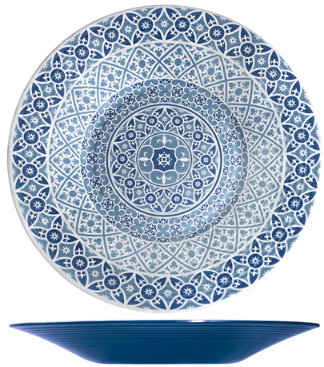 Blue Marrakesh Melamine Bowl 48 x 6cm