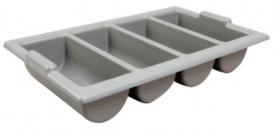 4 Compartment Cutlery Tray Grey 320x525mm