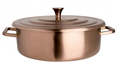 Homestyle Brushed Bronze Round Chafer 38.1 x 31.8 x 12.7cm 3.8ltr
