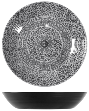 Black Marrakesh Melamine Bowl 42.5 x 8cm
