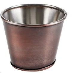 Sides Bucket Antique Copper 11cm