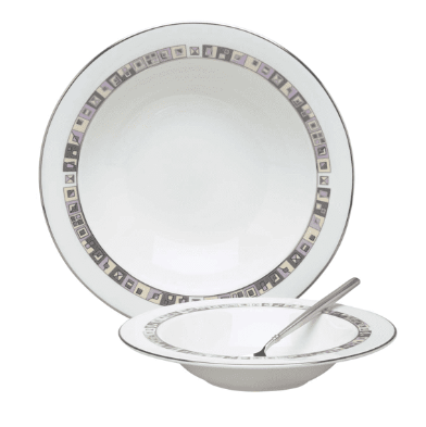 Clarity Rimmed Pasta Bowl  270mm x2