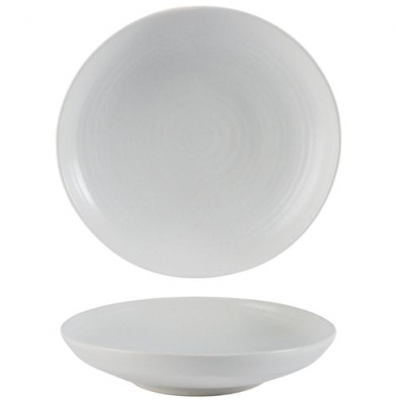 Rustico Premium Stoneware Ivory Deep Plate 21cm/11"