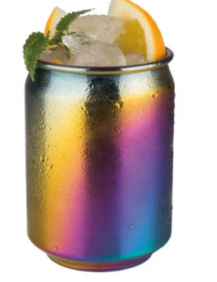 Barrel Can Stainless Steel Rainbow 7.5cm/3"