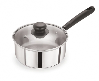 Saucepan Stainless with Glass Lid 20cm