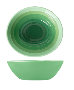 Shoots Green Atlantis Melamine Oval Bowl 23 x 20.5 x 7.5cm