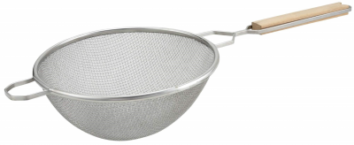 Sieve/Strainer Double Mesh with Wood Handle 26cm