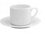 Glacier Tea Cup Stackable   24cl x6