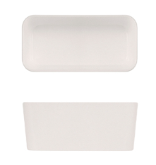 White Tokyo Melamine Middle Bento Box Insert 16.9 x 8.3 x 7cm