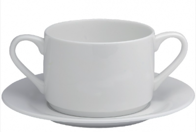 Glacier Soup Cup Saucer 175mm x6