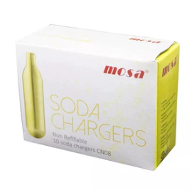 Mosa Co2 Chargers for Soda Siphon (Sparklets) x10