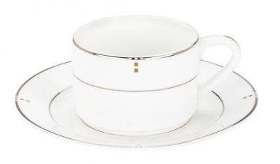 Cubiq Tea Cup Saucer Stackable 155mm x6