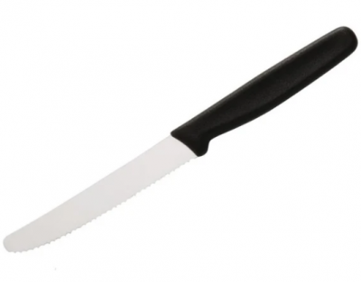 Tomato Knife Serrated Black 4Inch