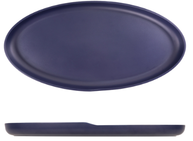 Denim Blue Copenhagen Oval Melamine Dish 47.5 x 24cm
