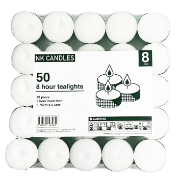 Tealight 8 Hour x50