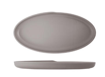 Sand Brown Copenhagen Oval Melamine Dish 40 x 20cm
