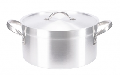Casserole Pan Medium Duty Low Aluminium 28x14cm 8.5L