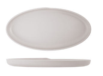 White Copenhagen Oval Melamine Dish 40 x 20cm