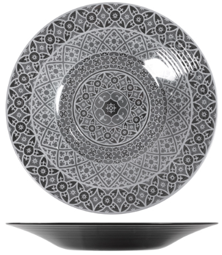 Black Marrakesh Melamine Bowl 48 x 6cm
