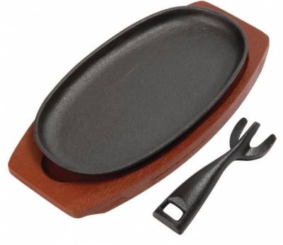 Oval Sizzle Platter Inc Base 9.5"