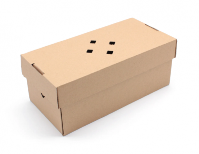 Corrugated Kraft Gourmet Burger & Fries Box 245x122x102mm x100