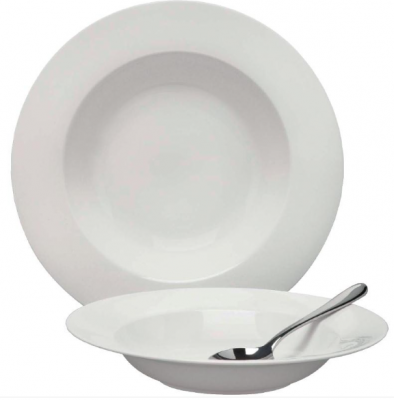 Glacier Rimmed Pasta / Soup Bowl  240mm x6
