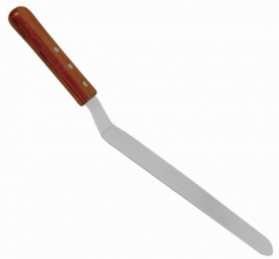 Icing Spatula Cranked Wood Handle 10Inch