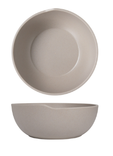 Sand Brown Copenhagen Round Melamine Bowl 20 x 7.5cm