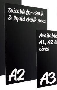 A2 - Chalkboard 6mm Melamine Panel. Interior Use Only