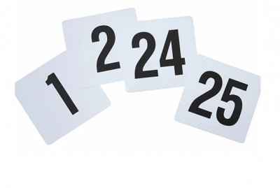 Plastic Table Numbers 1-50