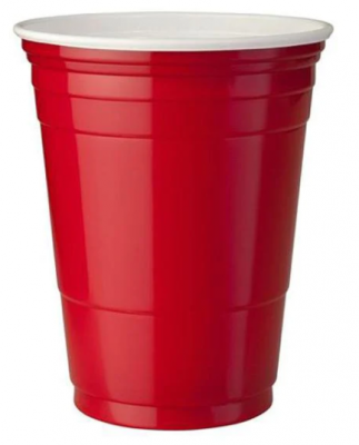 Party Cups Red Plastic 12oz x1000