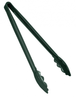 Tong Scallop Grip Polycarbonate Green 12"