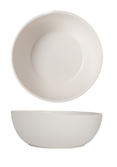 White Copenhagen Round Melamine Bowl 20 x 7.5cm