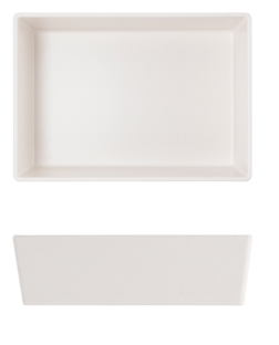 White Tokyo Melamine Salad Box 20.5 x 14.5 x 6cm