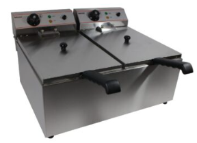 Electric Fryer Countertop Twin Tank 10L 580x430x280mm 13amp