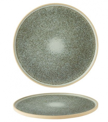 Pistachio Walled Plate 26cm/10"