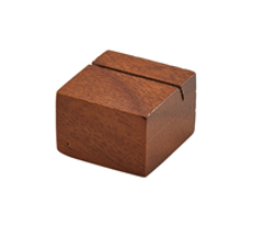 Acacia Wood Sign Holder 3 x 3 x 2cm