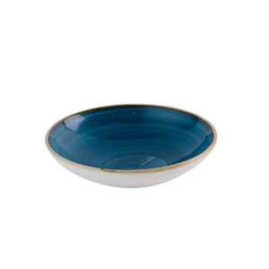 Stonecast Java Blue Evolve Coupe Bowl 9.75"