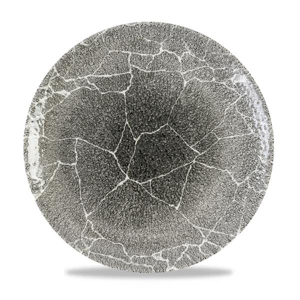 Kintsugi Reverse Quartz Black Evolve Coupe Plate 11.25Inch
