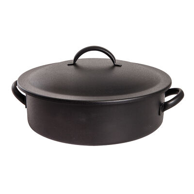Homestyle Black Induction Round Chafer 43.8 x 38.1 x 15.2cm 7.5ltr (17 1/4 x 15 x 6" 8qts)